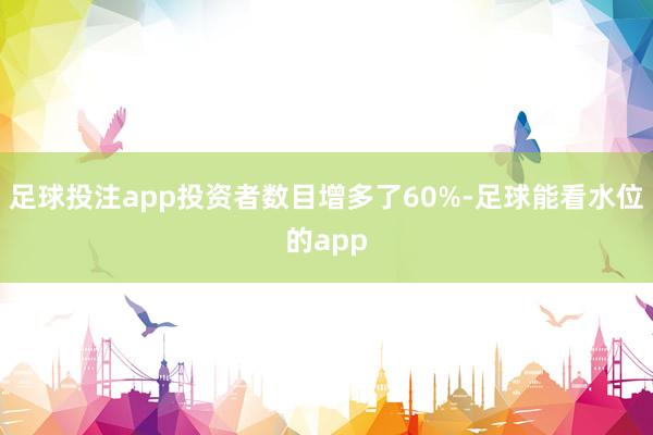 足球投注app投资者数目增多了60%-足球能看水位的app