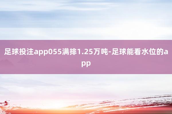 足球投注app055满排1.25万吨-足球能看水位的app