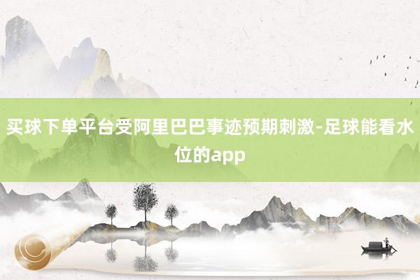 买球下单平台受阿里巴巴事迹预期刺激-足球能看水位的app