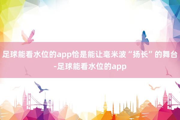 足球能看水位的app恰是能让毫米波“扬长”的舞台-足球能看水位的app