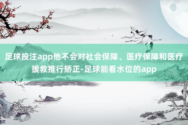 足球投注app他不会对社会保障、医疗保障和医疗援救推行矫正-足球能看水位的app