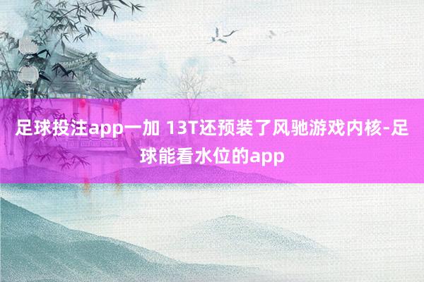 足球投注app一加 13T还预装了风驰游戏内核-足球能看水位的app