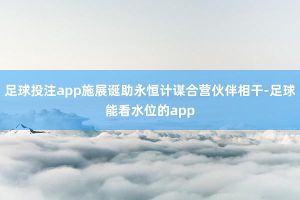 足球投注app施展诞助永恒计谋合营伙伴相干-足球能看水位的app