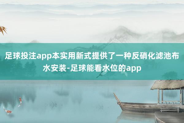 足球投注app本实用新式提供了一种反硝化滤池布水安装-足球能看水位的app