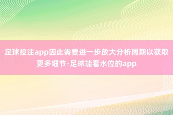 足球投注app因此需要进一步放大分析周期以获取更多细节-足球能看水位的app