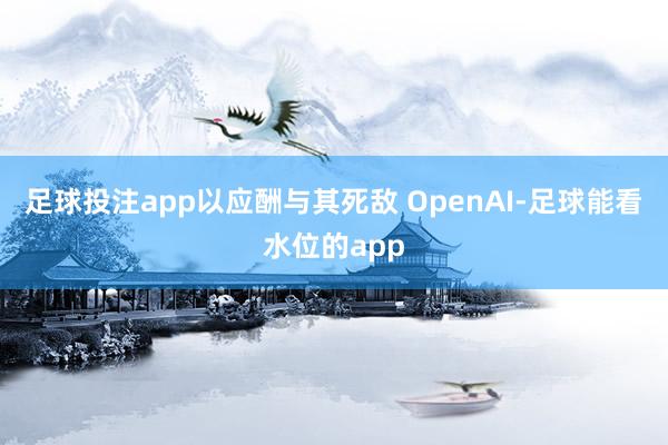 足球投注app以应酬与其死敌 OpenAI-足球能看水位的app
