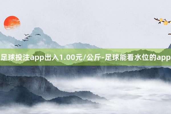 足球投注app出入1.00元/公斤-足球能看水位的app