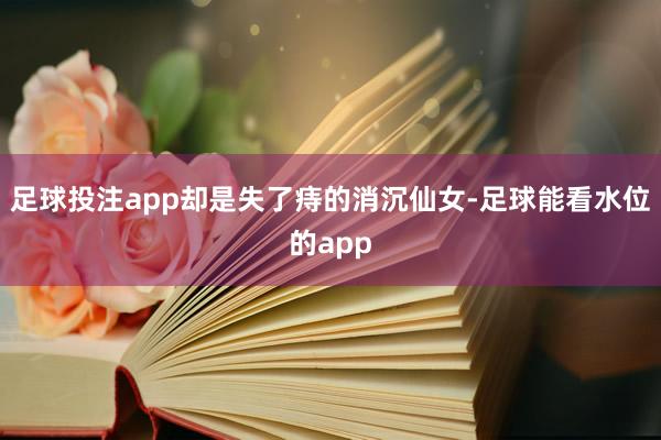 足球投注app却是失了痔的消沉仙女-足球能看水位的app