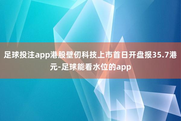足球投注app港股壁仞科技上市首日开盘报35.7港元-足球能看水位的app