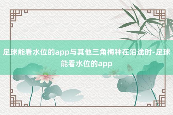 足球能看水位的app与其他三角梅种在沿途时-足球能看水位的app