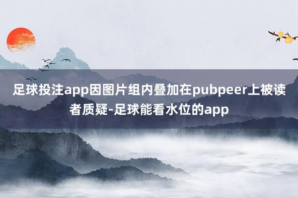 足球投注app因图片组内叠加在pubpeer上被读者质疑-足球能看水位的app