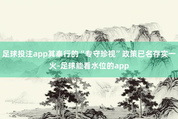 足球投注app其奉行的“专守珍视”政策已名存实一火-足球能看水位的app