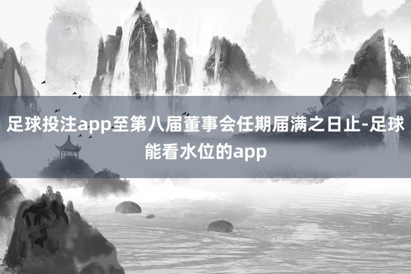 足球投注app至第八届董事会任期届满之日止-足球能看水位的app