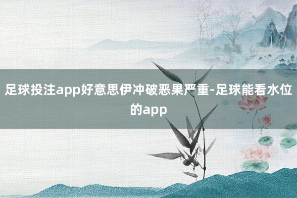 足球投注app好意思伊冲破恶果严重-足球能看水位的app