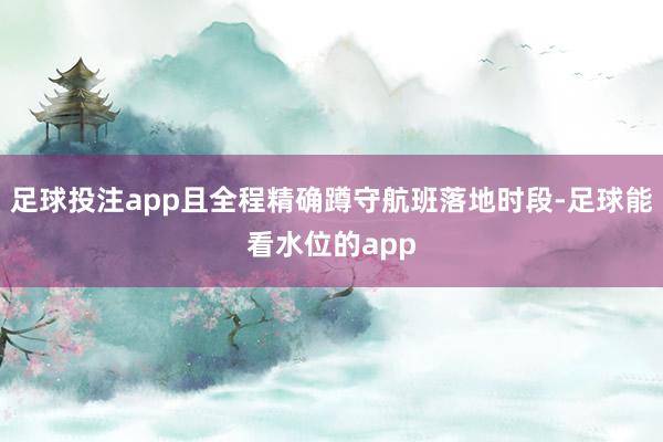 足球投注app且全程精确蹲守航班落地时段-足球能看水位的app