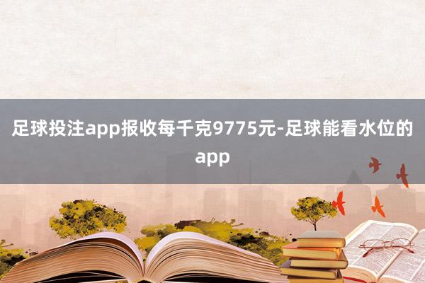 足球投注app报收每千克9775元-足球能看水位的app